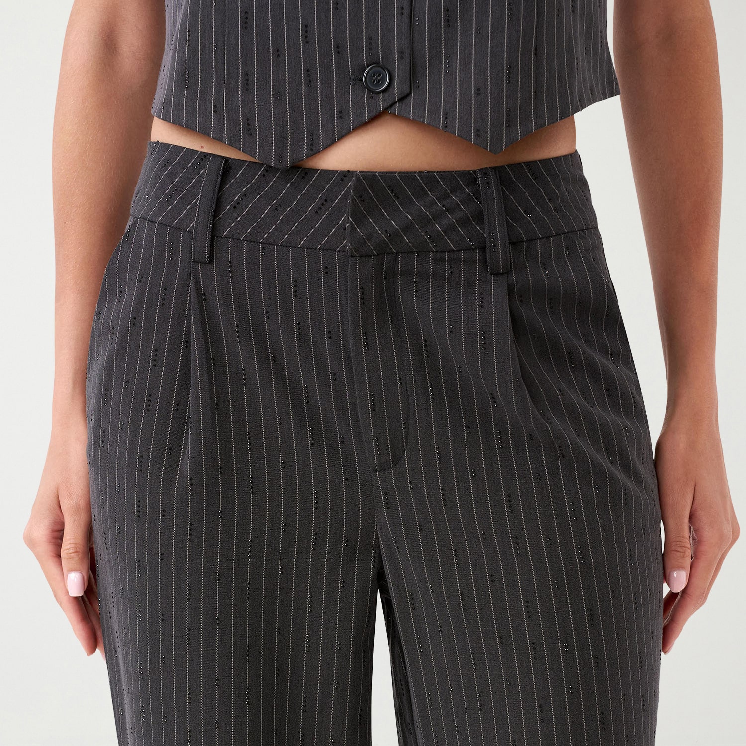RM Rebecca Minkoff Womens Wide Leg High Rise Trouser