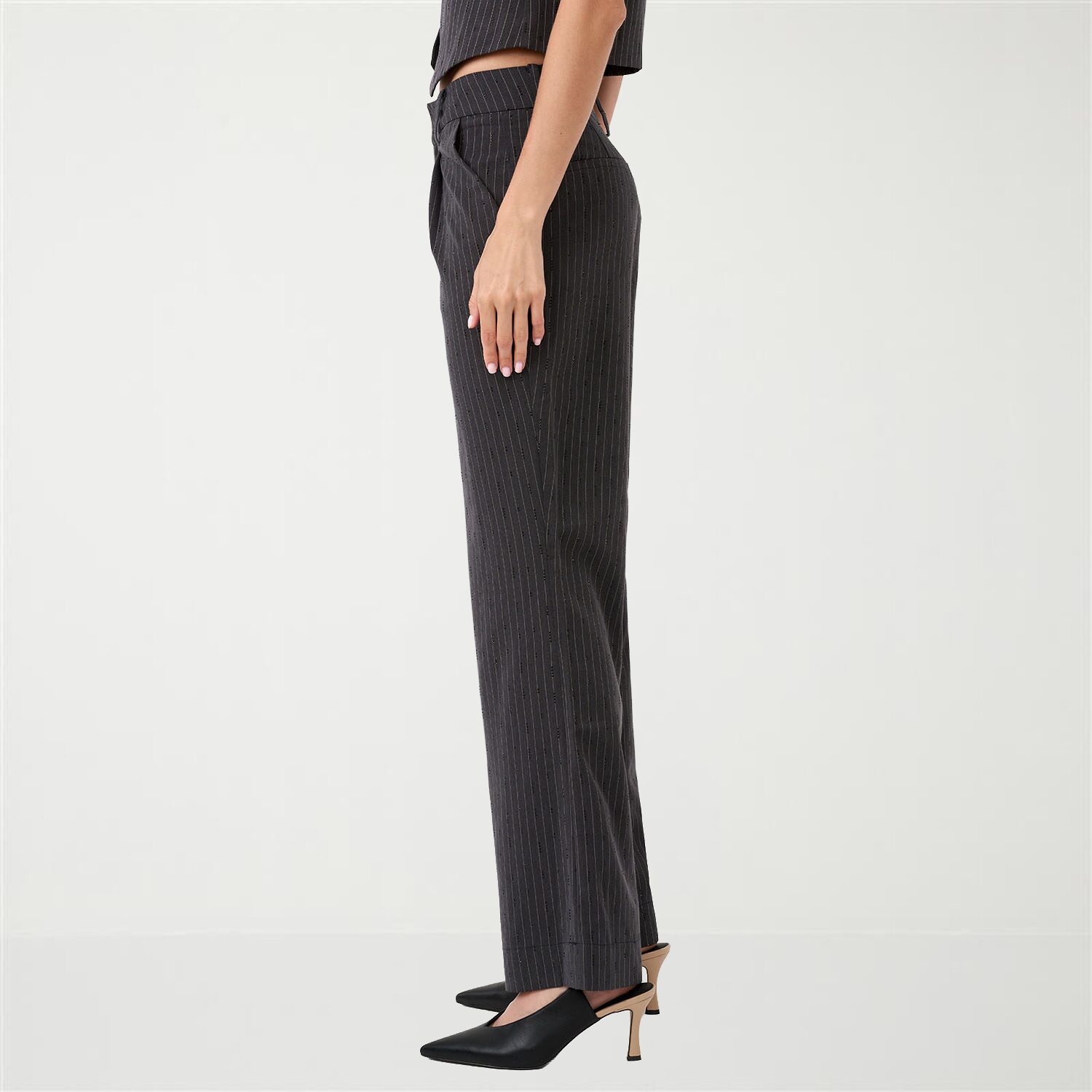 RM Rebecca Minkoff Womens Wide Leg High Rise Trouser
