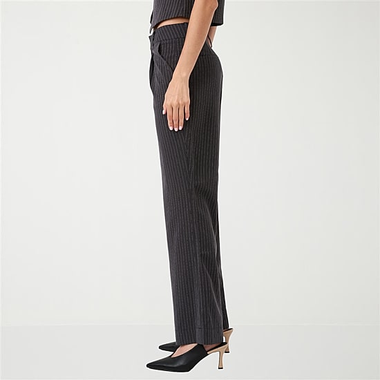 RM Rebecca Minkoff Womens Wide Leg High Rise Trouser