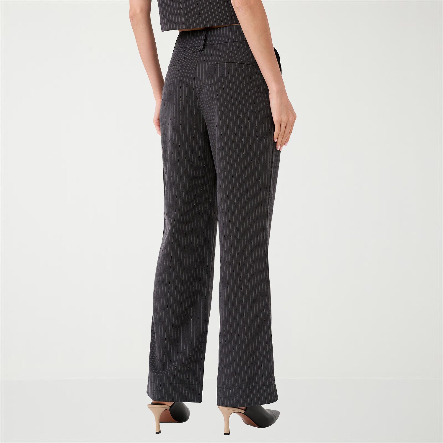 RM Rebecca Minkoff Womens Wide Leg High Rise Trouser