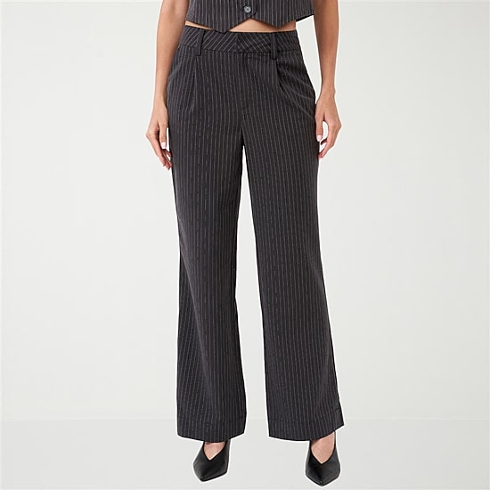 RM Rebecca Minkoff Womens Wide Leg High Rise Trouser