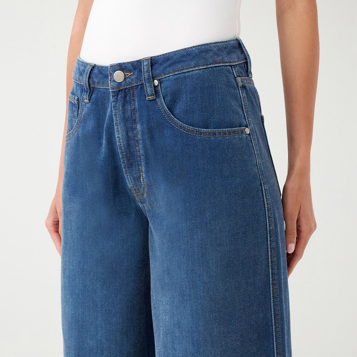 RM Rebecca Minkoff Womens High Rise Wide Leg Jean