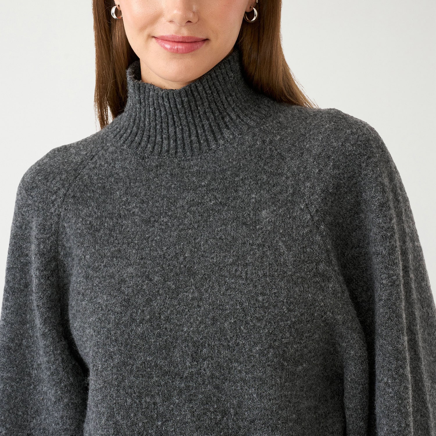 RM Rebecca Minkoff Womens Turtleneck Long Sleeve Pullover Sweater