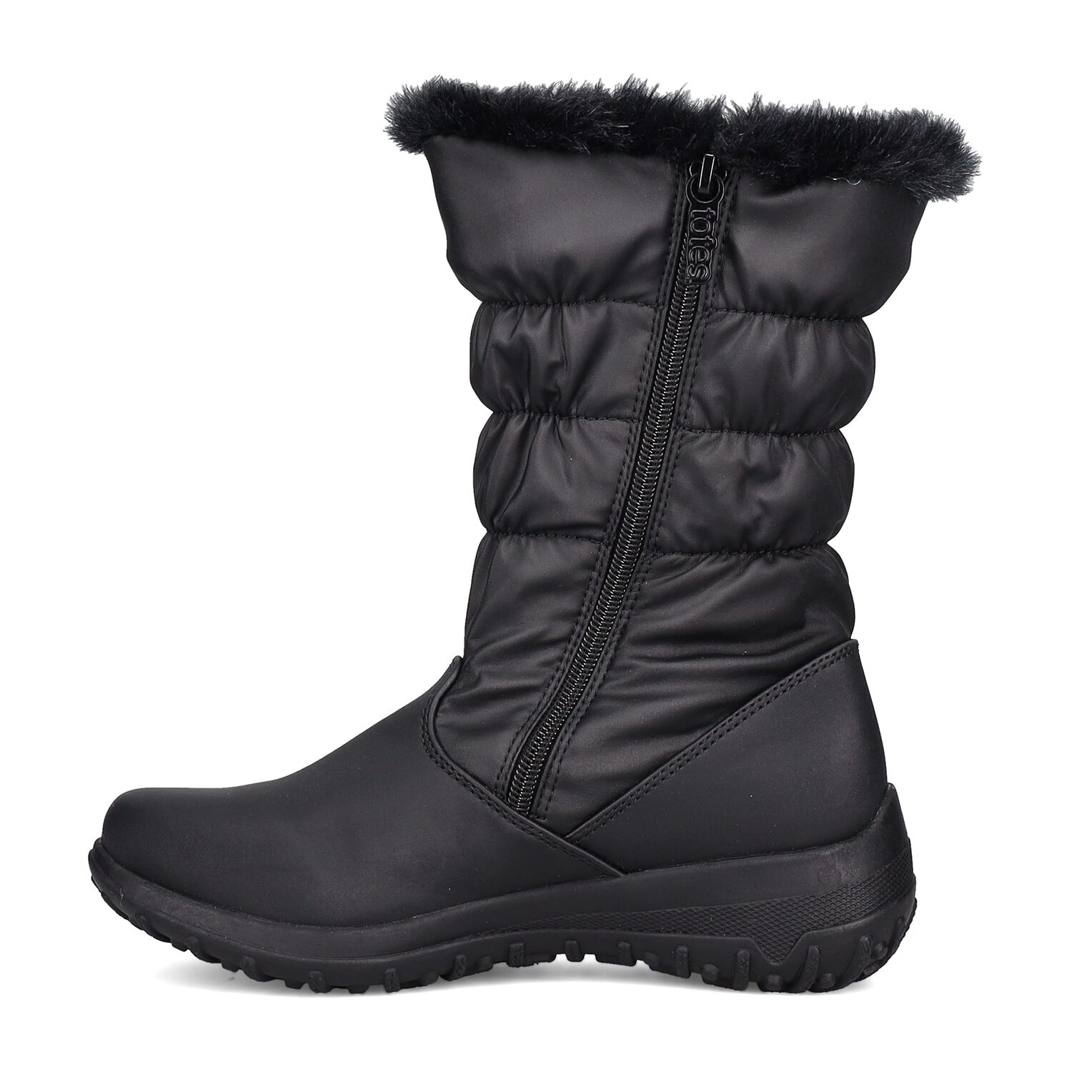 Totes Womens Waterproof Flat Heel Winter Boots