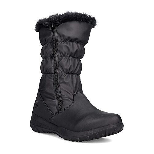 Totes Womens Waterproof Flat Heel Winter Boots In Black