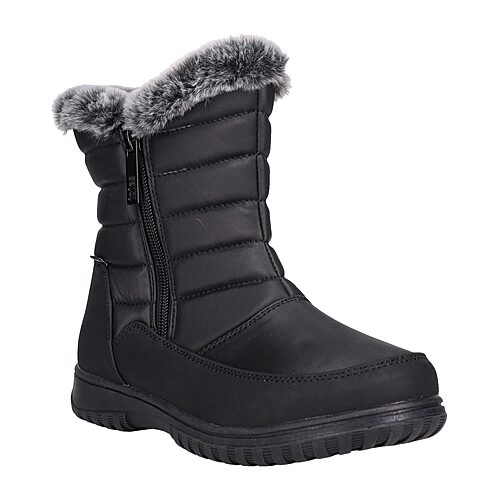Totes Womens Waterproof Flat Heel Winter Boots In Multi