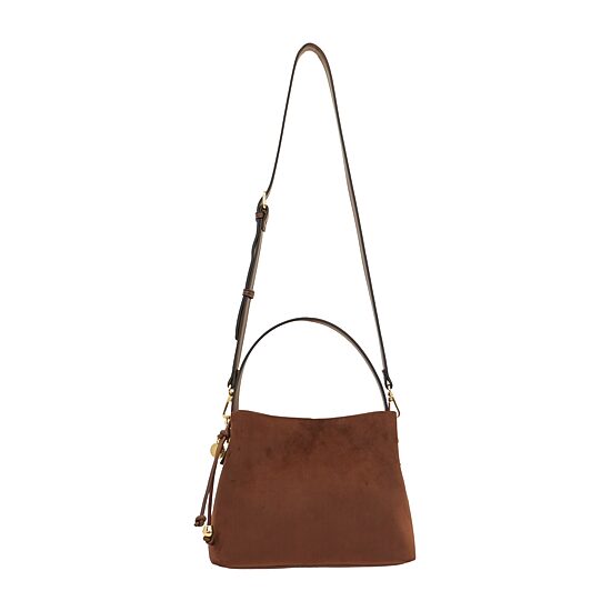 BCBGeneration Double Compartment Suede Satchel