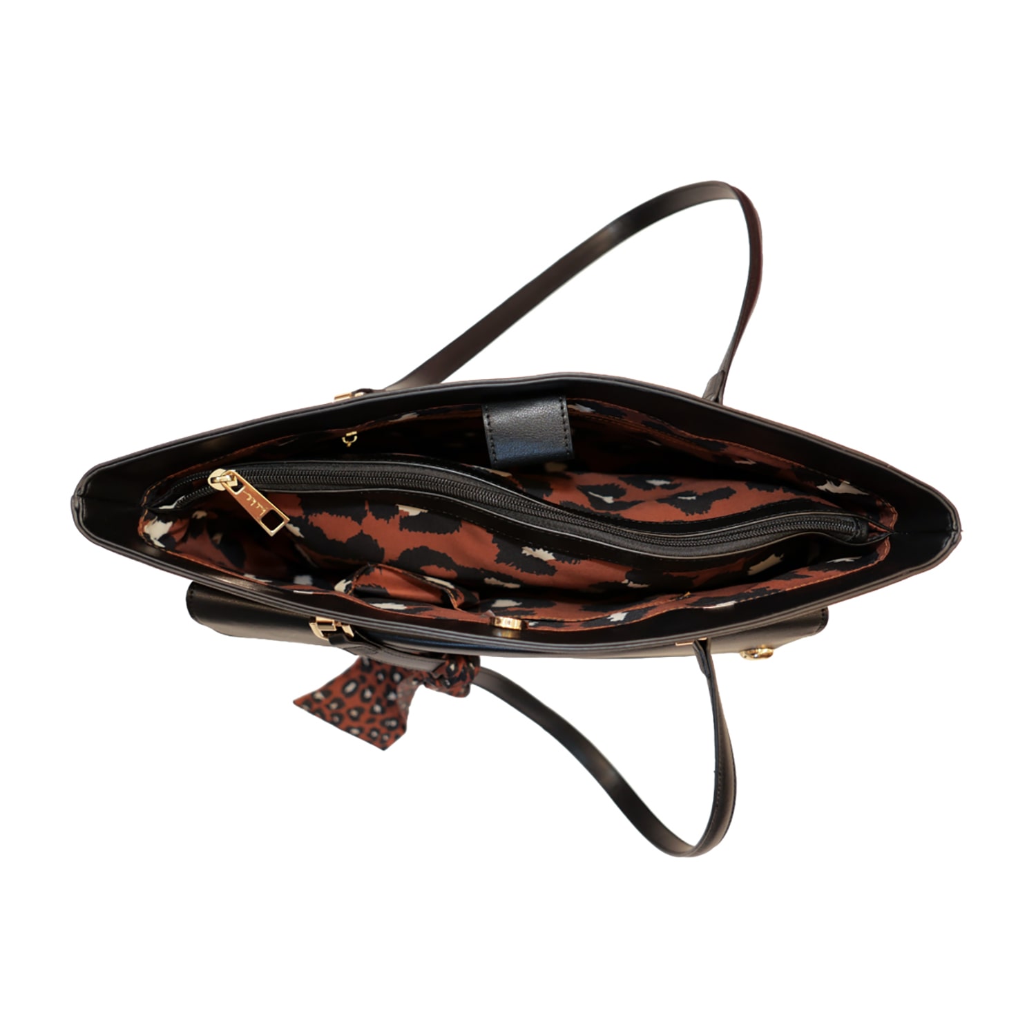 Nicole Miller Front Flap Pocket Tote Bag