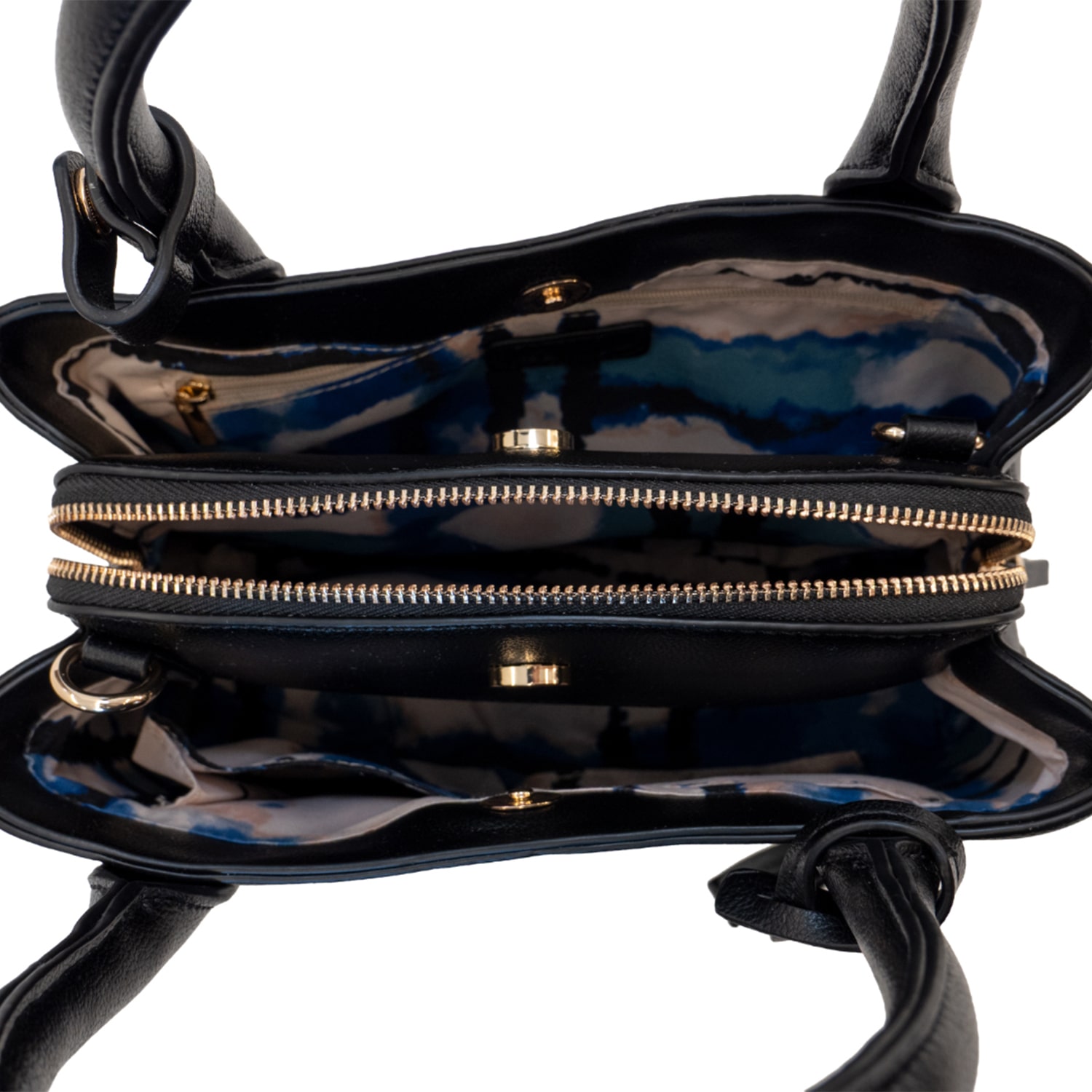 Nicole Miller Triple Compartment Satchel