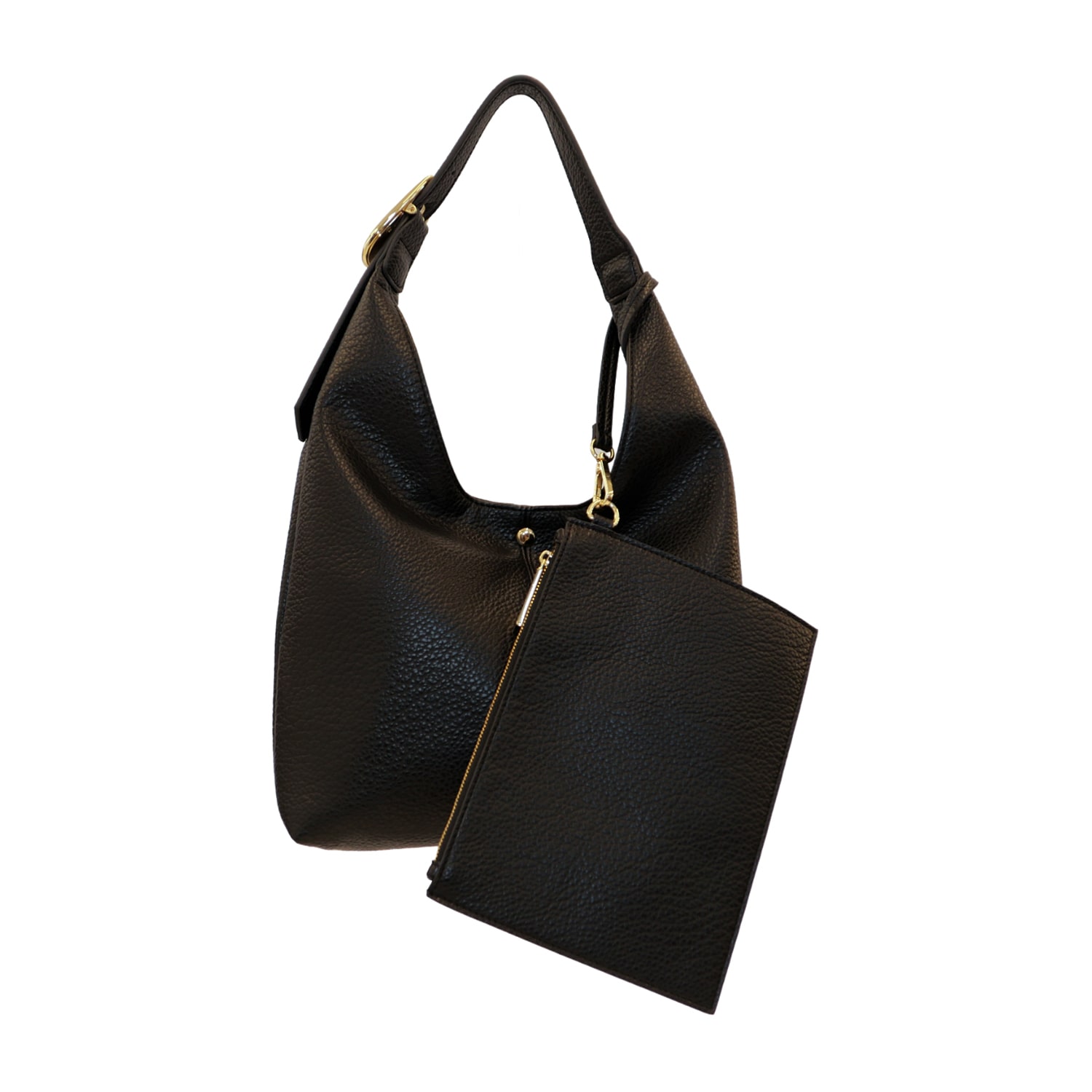 BCBGeneration Mid Pebble With Gold Hardware Hobo Bag