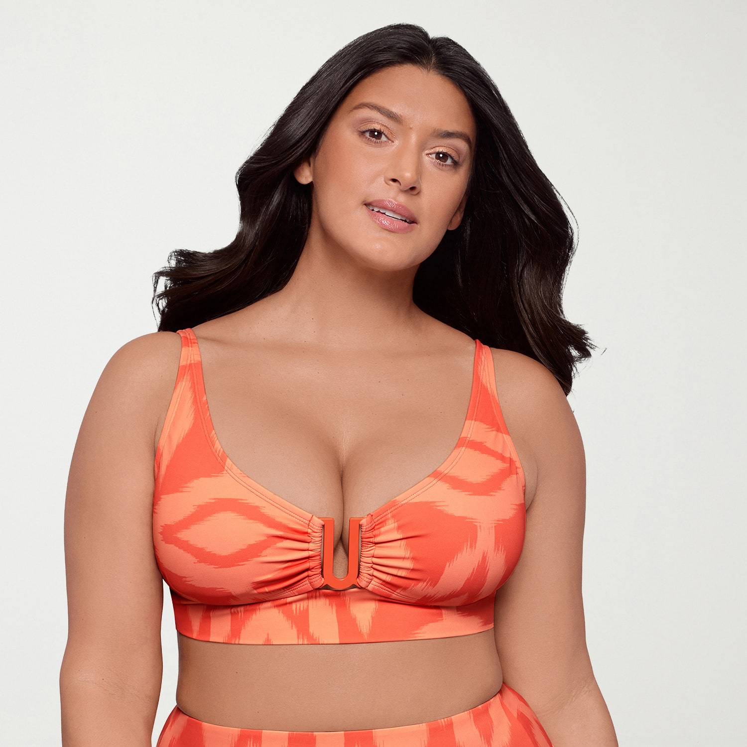 S3 Swim Womens Geometric Bralette Bikini Swimsuit Top