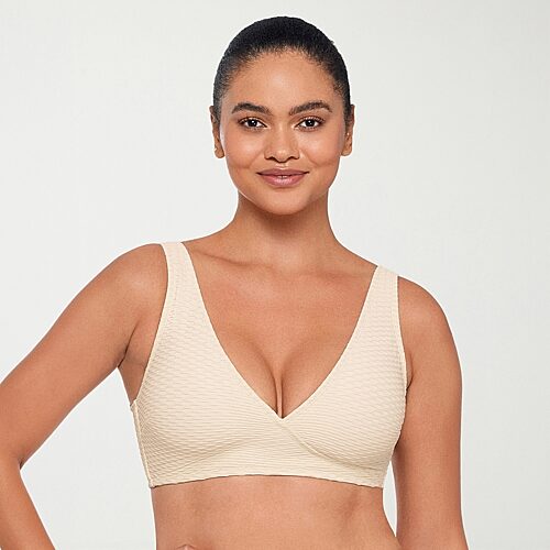 S3 Swim Womens Bralette Bikini Swimsuit Top In White