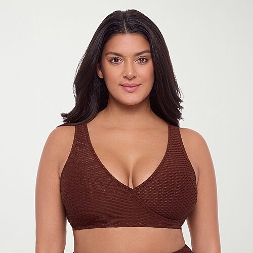 S3 Swim Womens Bralette Bikini Swimsuit Top In Red