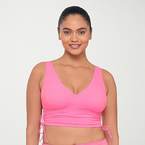 S3 Swim Womens Bralette Bikini Swimsuit Top In Pink