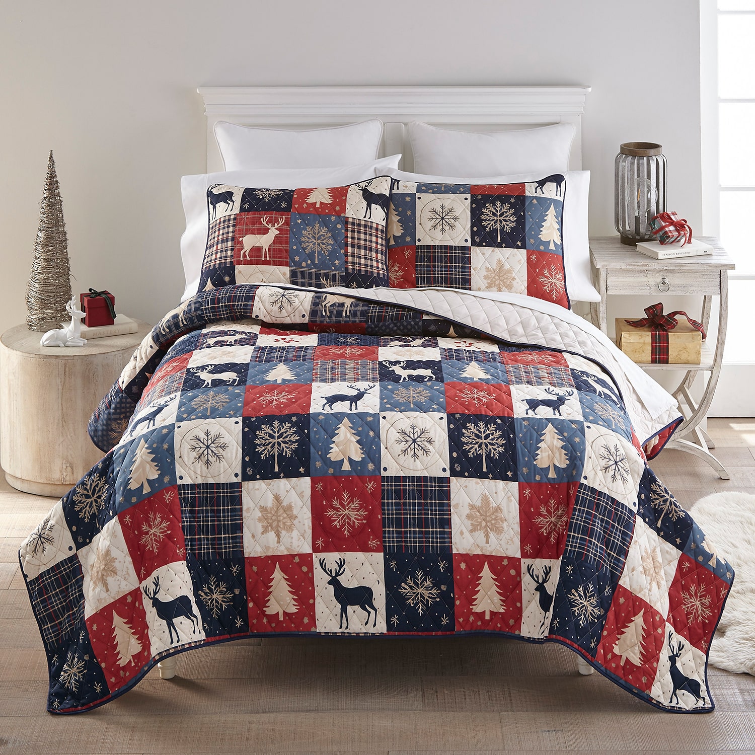 Your Lifestyle By Donna Sharp Noel Patch Quilt Set