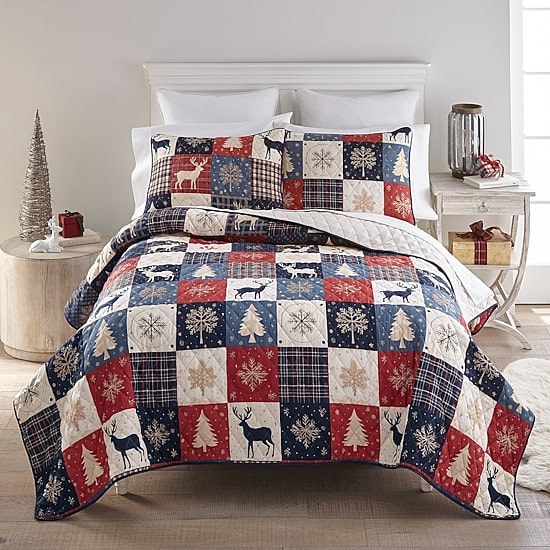 Your Lifestyle By Donna Sharp Noel Patch Quilt Set