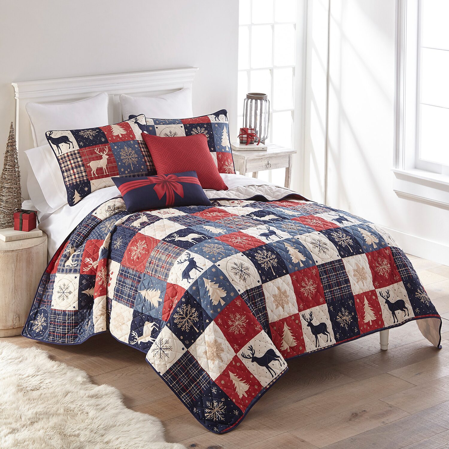 Your Lifestyle By Donna Sharp Noel Patch Quilt Set