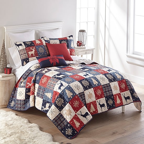 Your Lifestyle By Donna Sharp Noel Patch Quilt Set