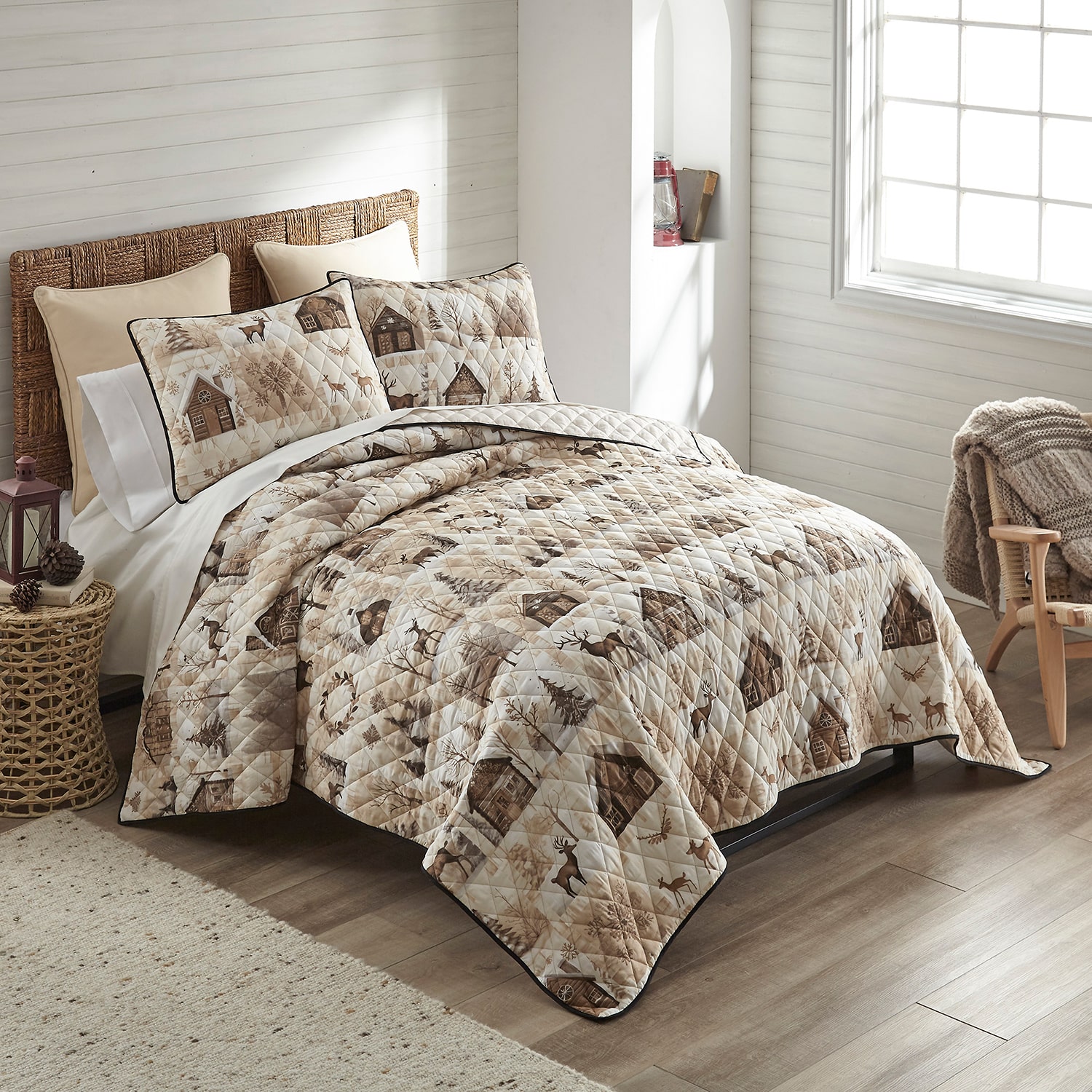 Your Lifestyle By Donna Sharp Antique Winter Quilt Set