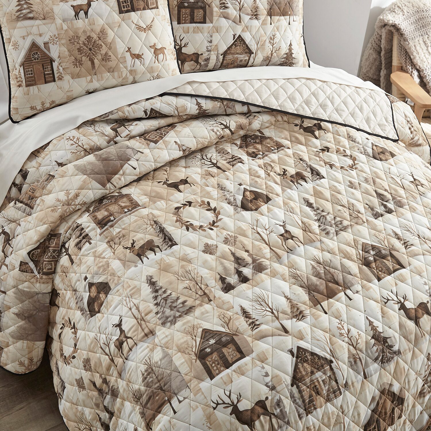 Your Lifestyle By Donna Sharp Antique Winter Quilt Set