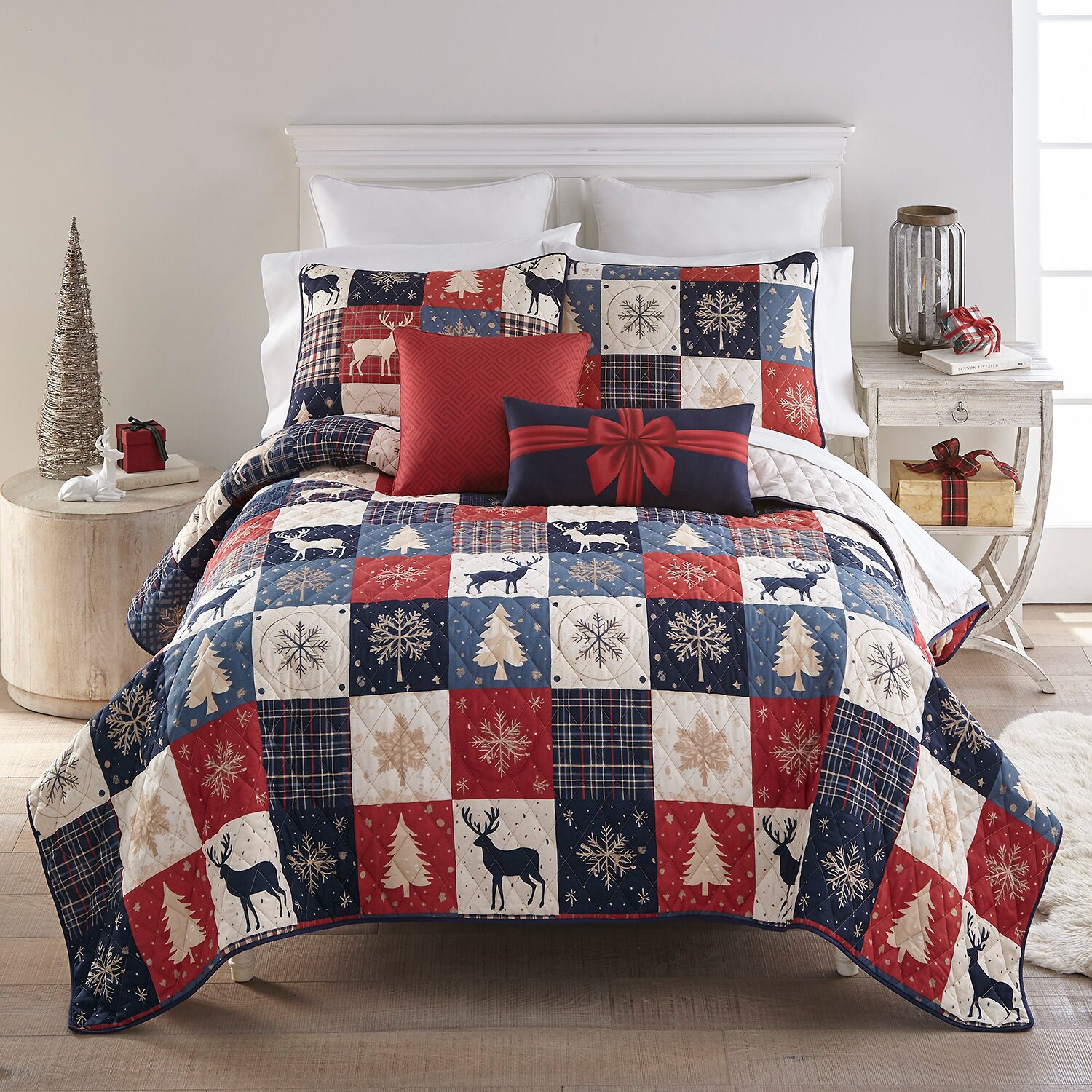Your Lifestyle By Donna Sharp Noel Patch Quilt Set