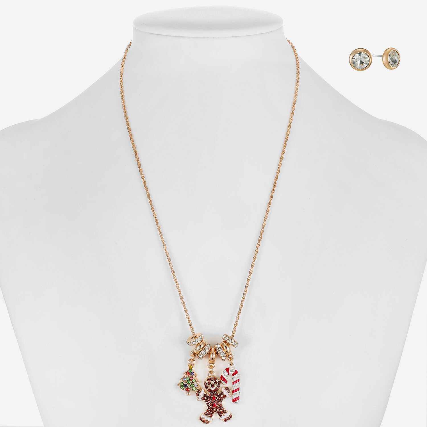 Monet Jewelry Womens Multi Color Glass 2-pc. Jewelry Set