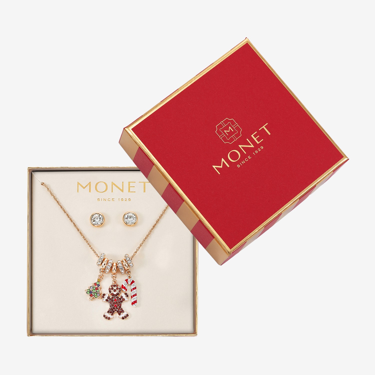 Monet Jewelry Womens Multi Color Glass 2-pc. Jewelry Set