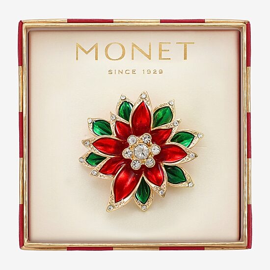 Monet Jewelry Glass Pin
