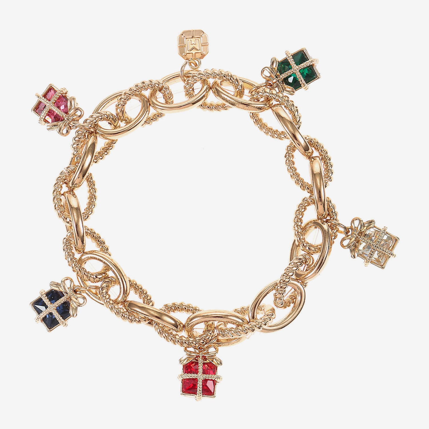 Monet Jewelry Womens Multi Color Glass Stretch Bracelet