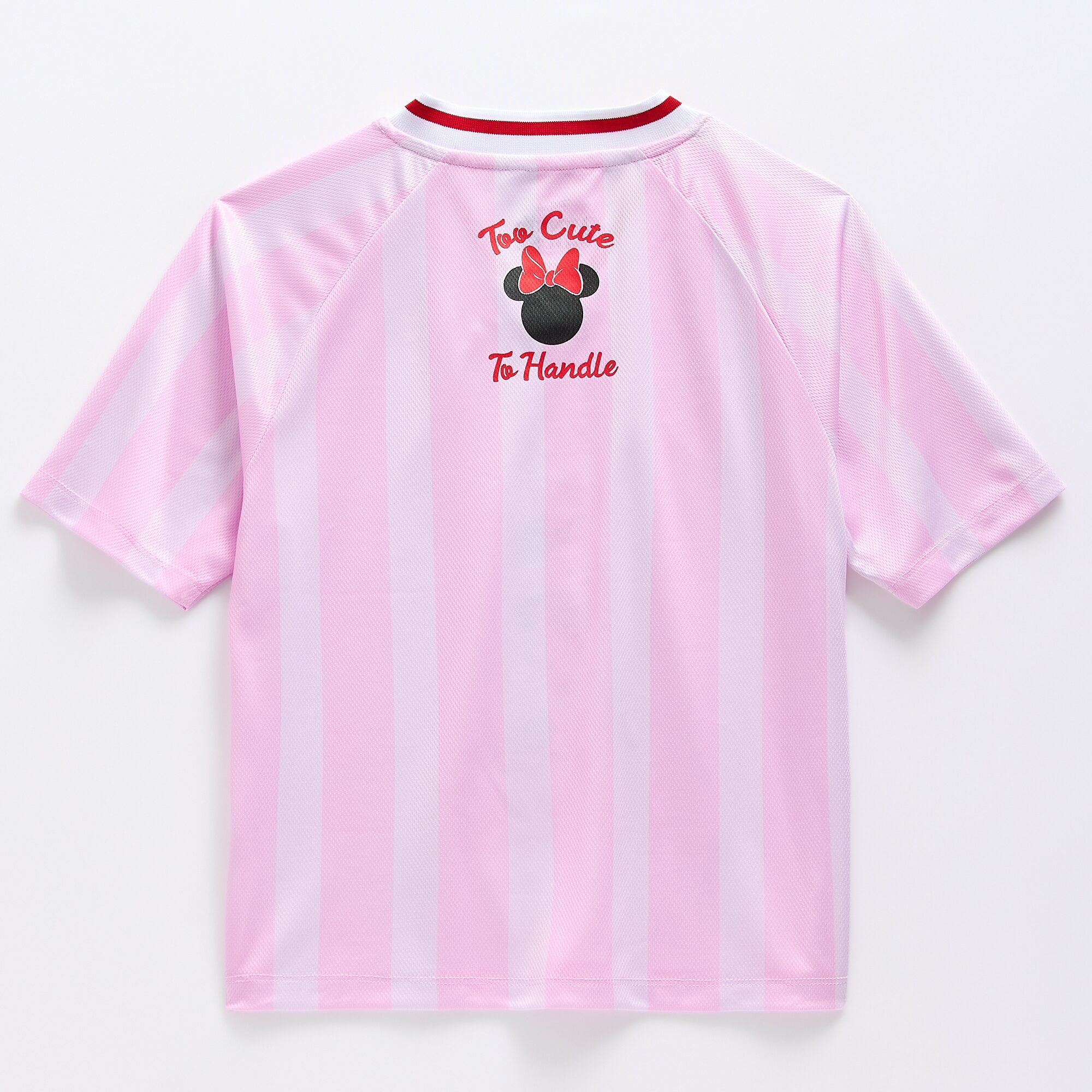 Disney Collection Girls V Neck Minnie Mouse Short Sleeve Jersey