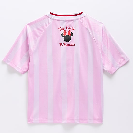 Disney Collection Girls V Neck Minnie Mouse Short Sleeve Jersey