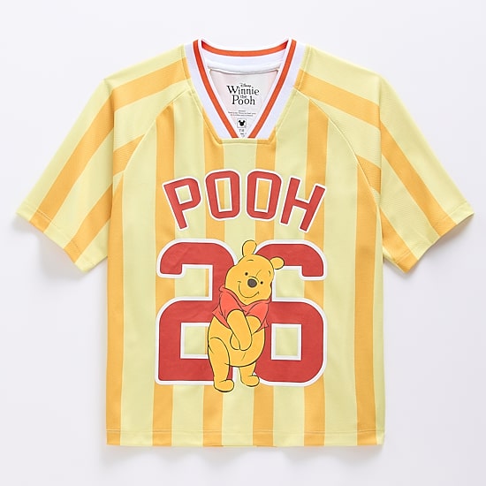 Disney Collection Girls V Neck Winnie The Pooh Short Sleeve Jersey