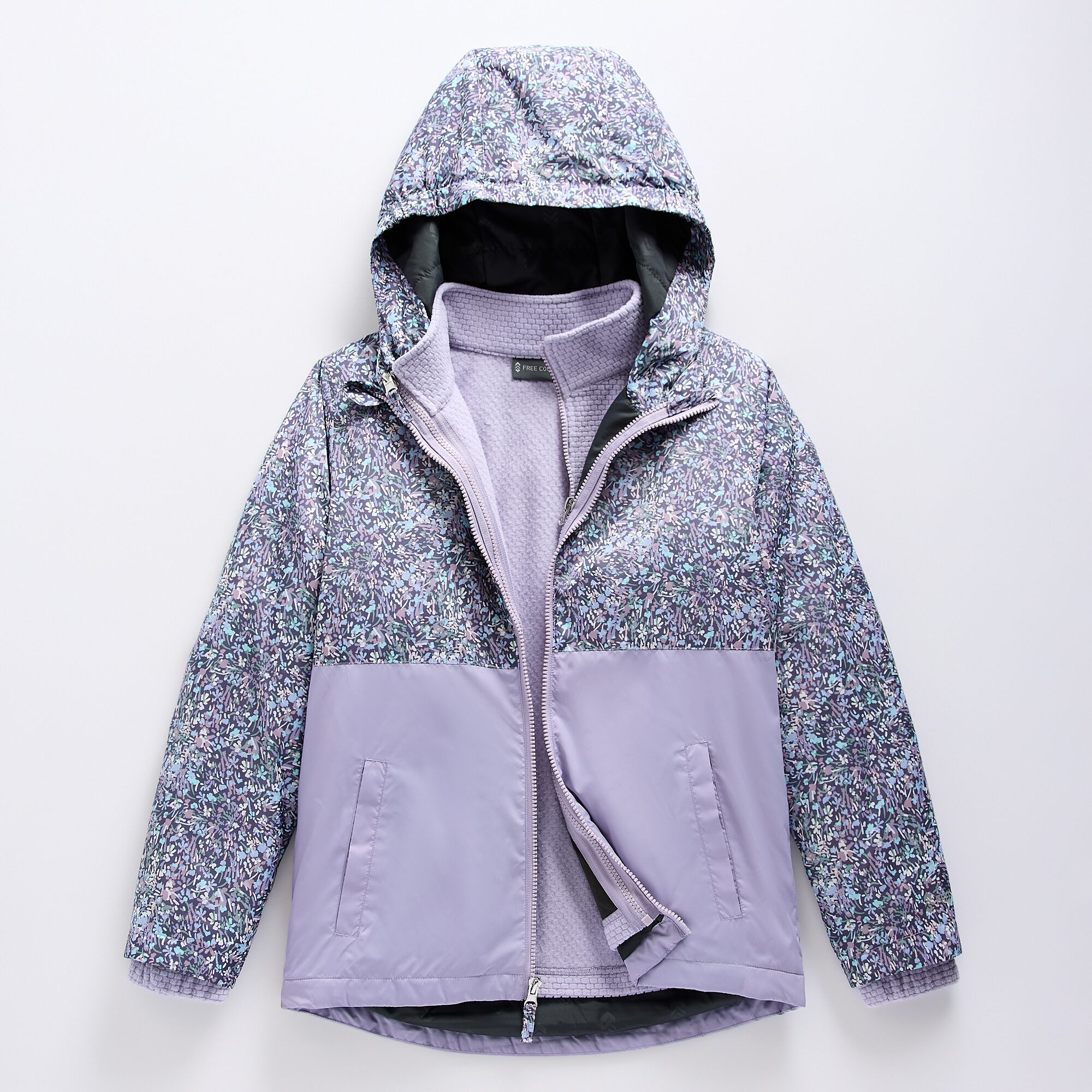 Free Country Big Kid Girls Water Resistant Heavyweight System Jacket