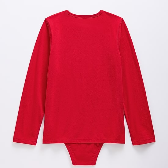 Thereabouts Little & Big Kid Boys Bodysuit Closure Hidden Access Opening Adaptive Crew Neck Long Sleeve Bodysuit