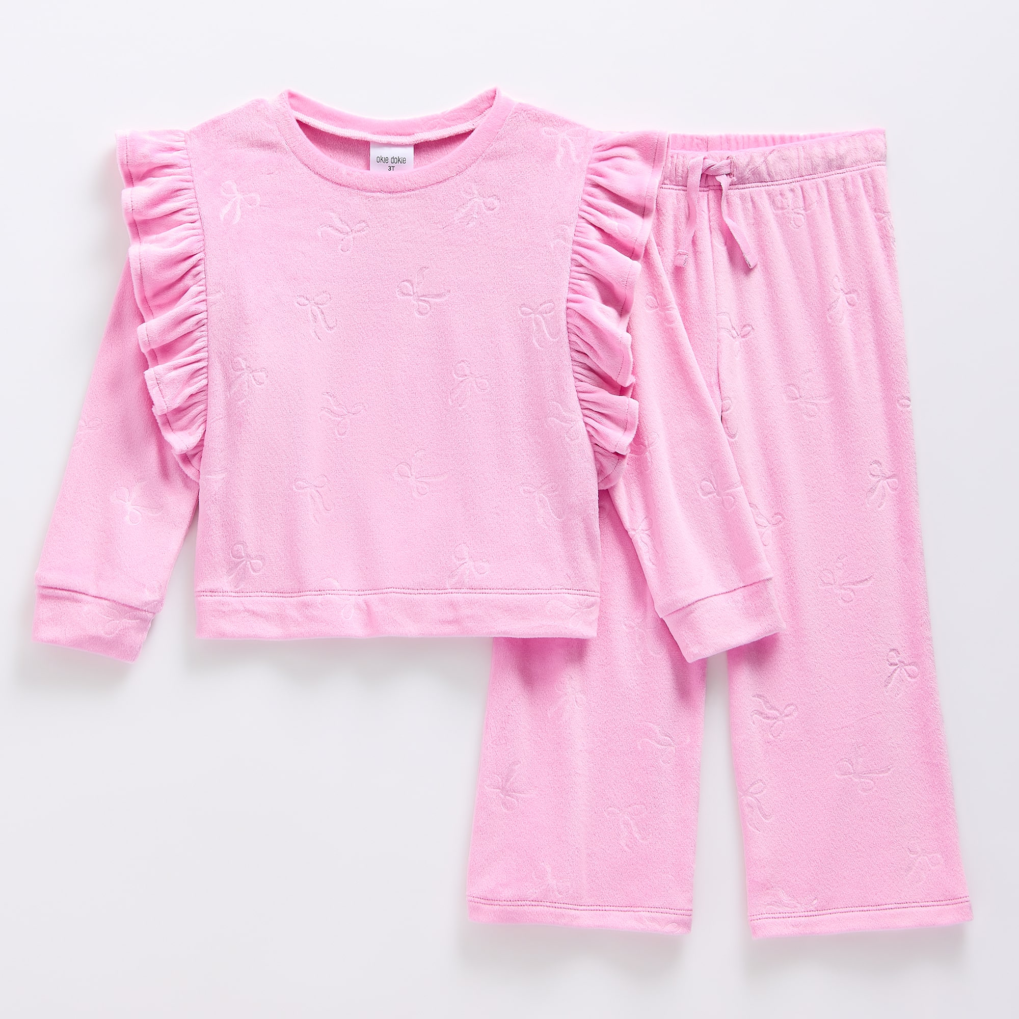 Okie Dokie Toddler & Little Girls Velour 2-pc. Pant Set