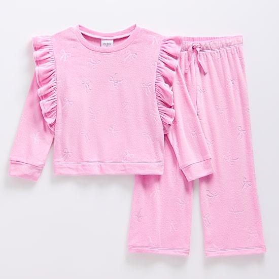 Okie Dokie Toddler & Little Girls Velour 2-pc. Pant Set