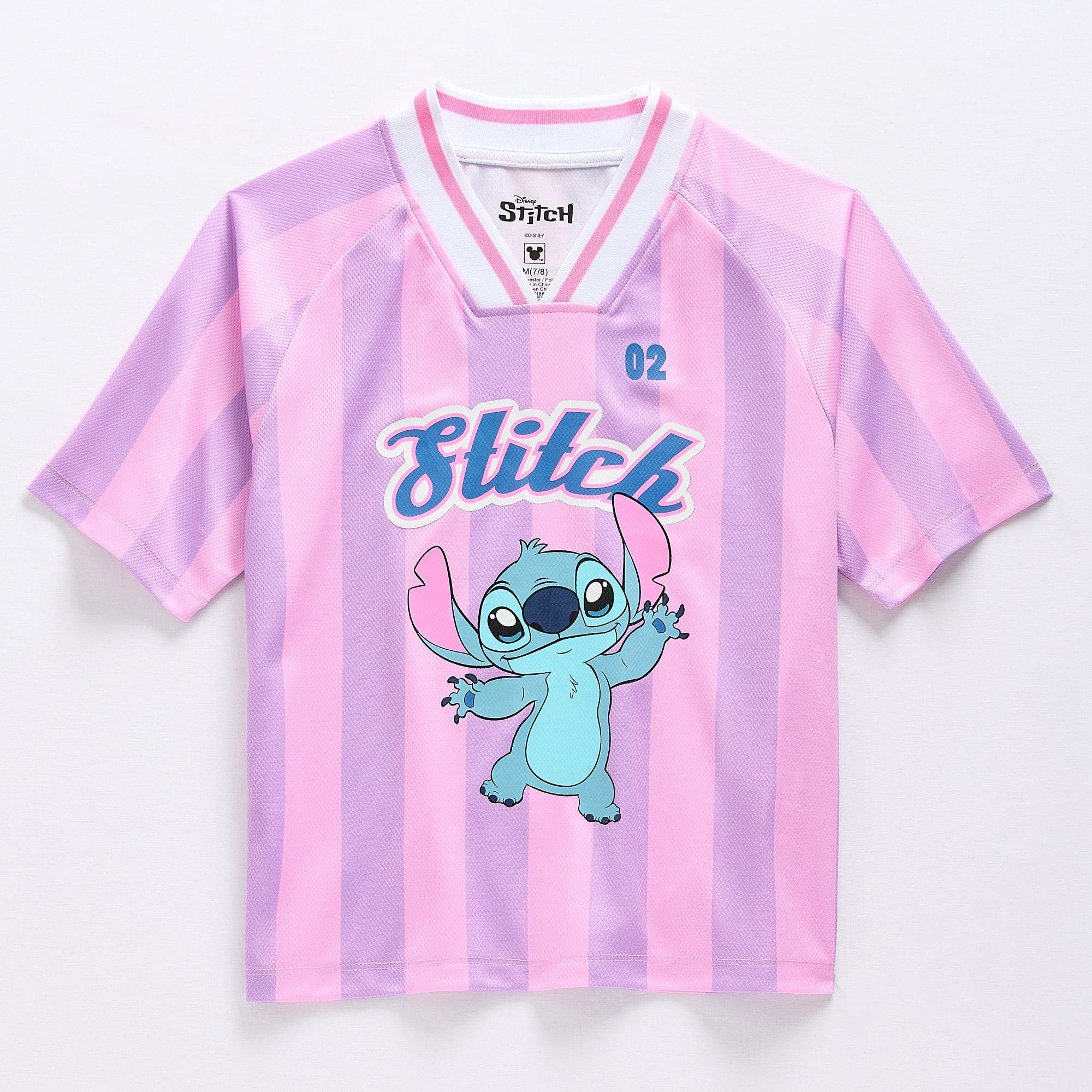 Disney Collection Girls V Neck Stitch Short Sleeve Jersey