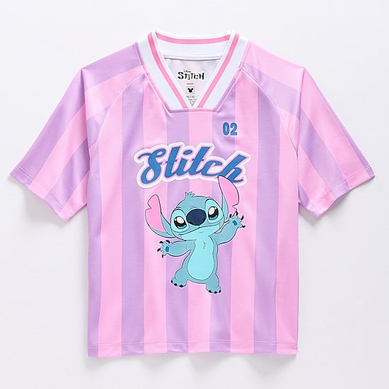 Disney Collection Girls V Neck Stitch Short Sleeve Jersey