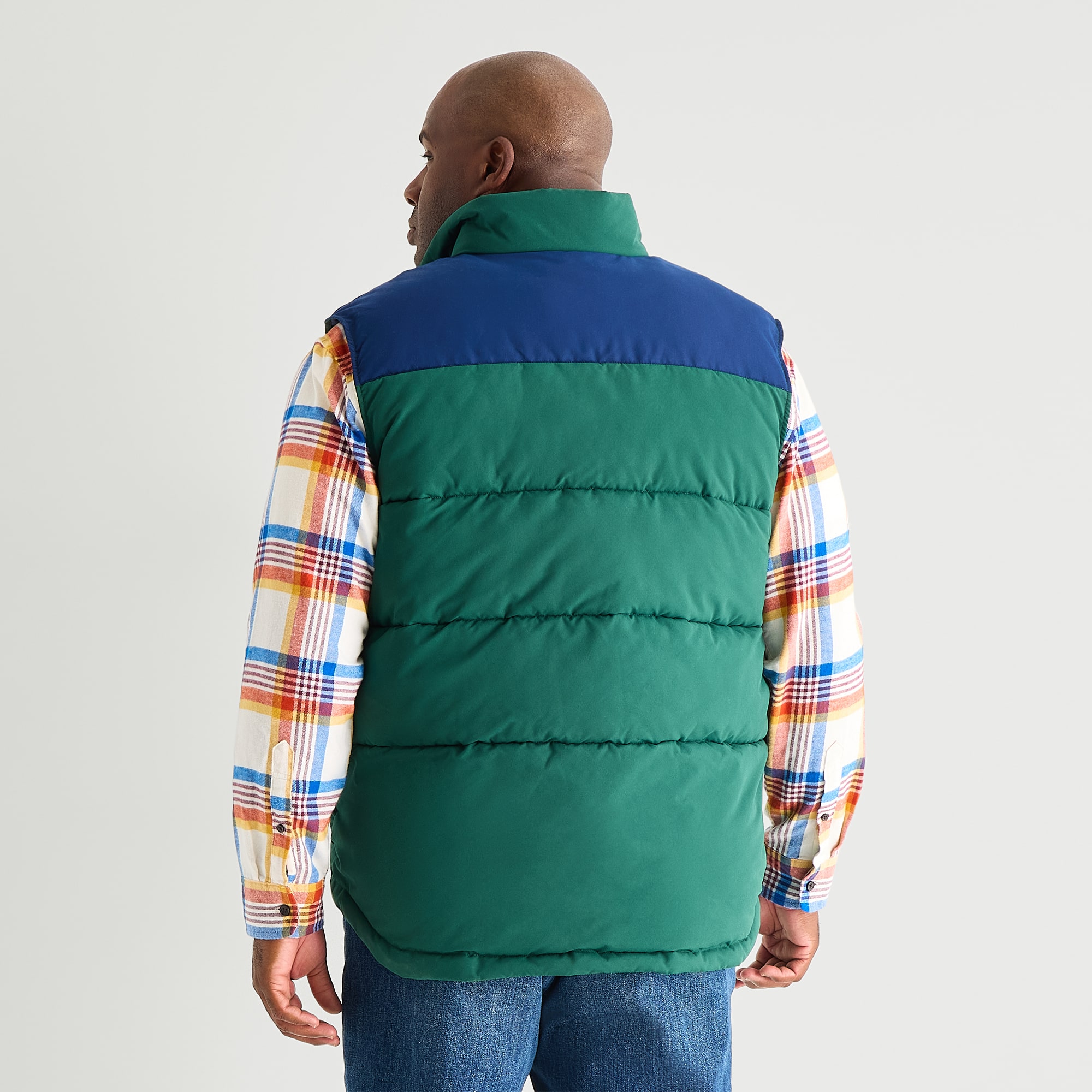 St. John's Bay Cargo Mens Heavyweight Big and Tall Puffer Vest
