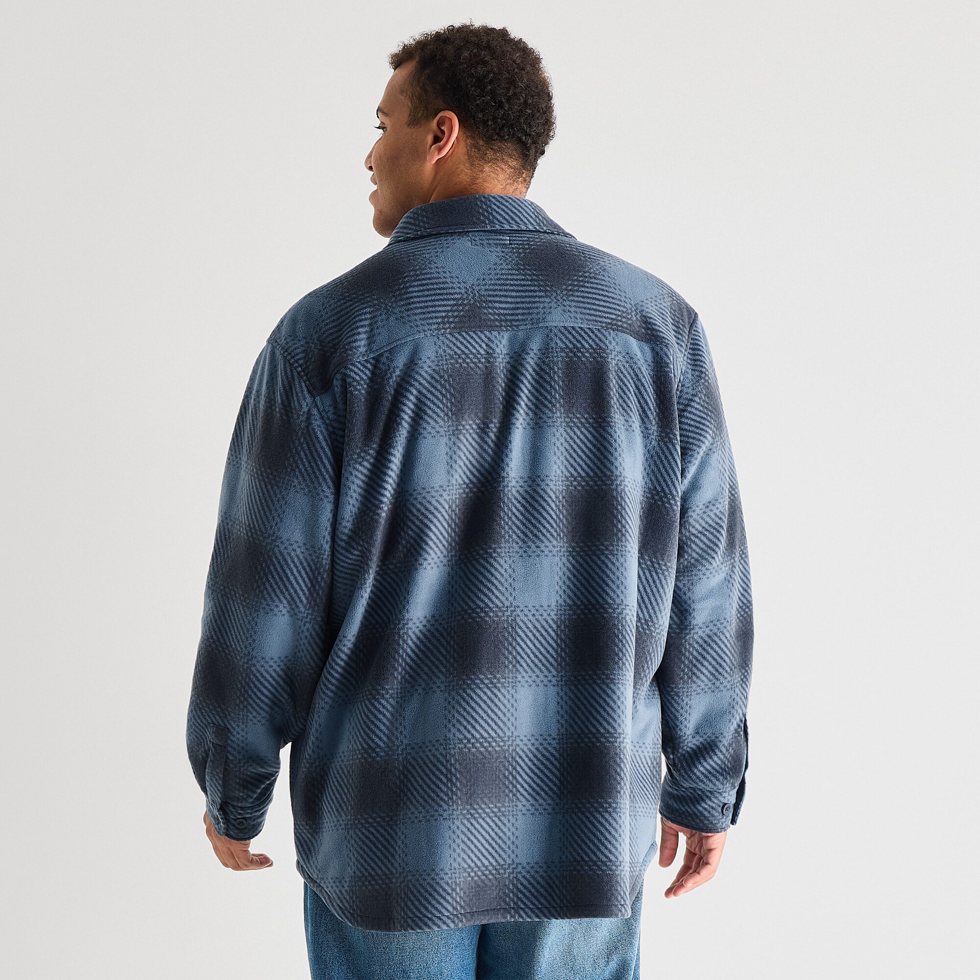 Arizona Mens Polar Fleece Sherpa-Lined Big and Tall Jacket