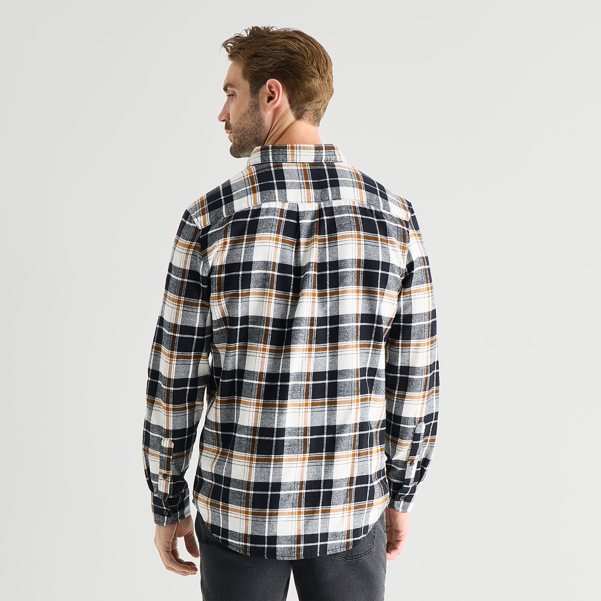 St. John's Bay Mens Long Sleeve Classic Fit Flannel Shirt