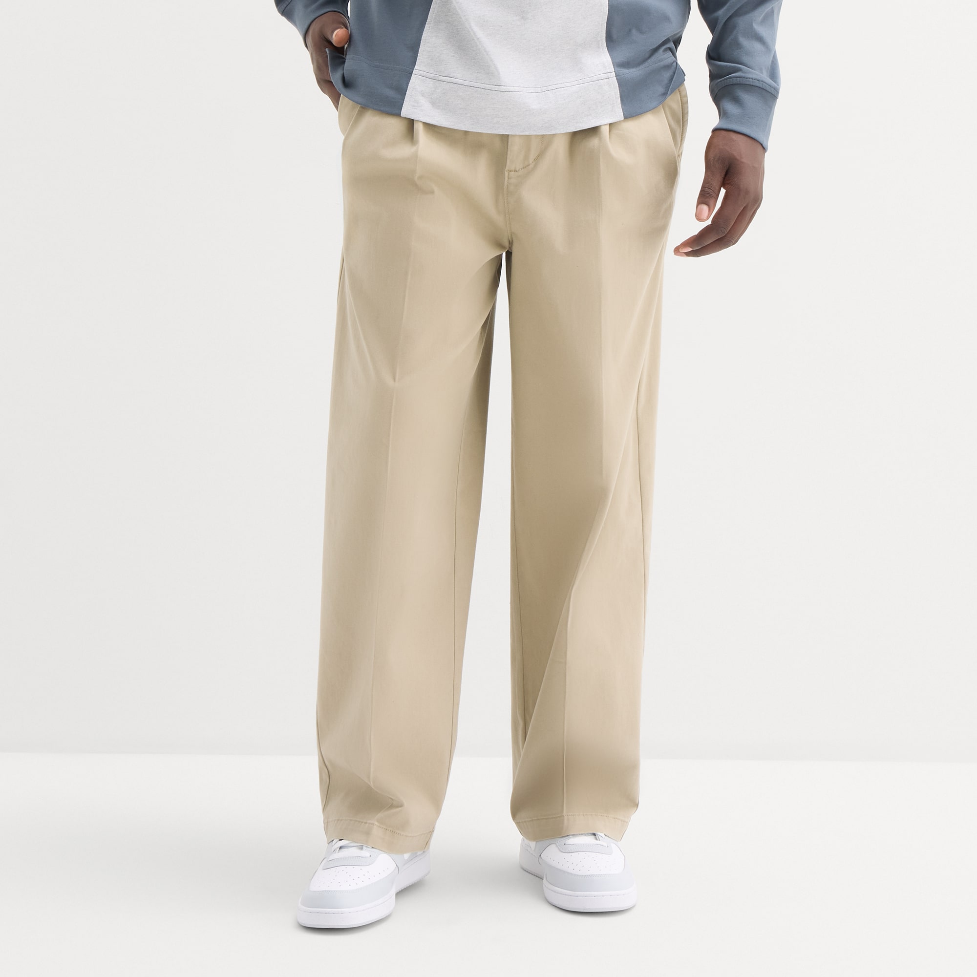 Arizona Mens Baggy Fit Pleated Pant