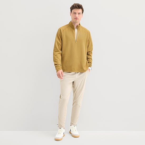 Xersion Mens Mock Neck Long Sleeve Active Quarter-Zip Pullover