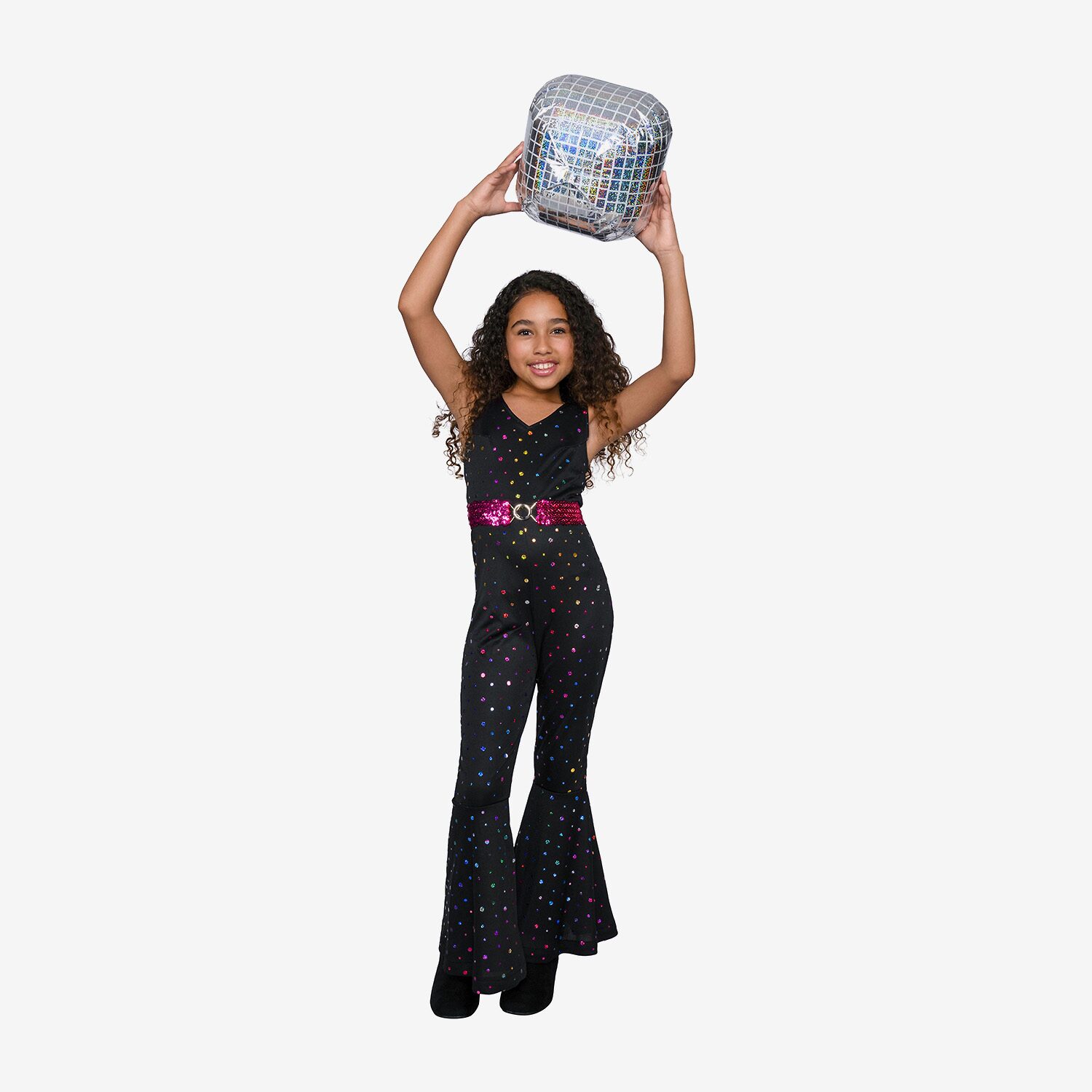 Little & Big Kid Girls Disco Doll Costume