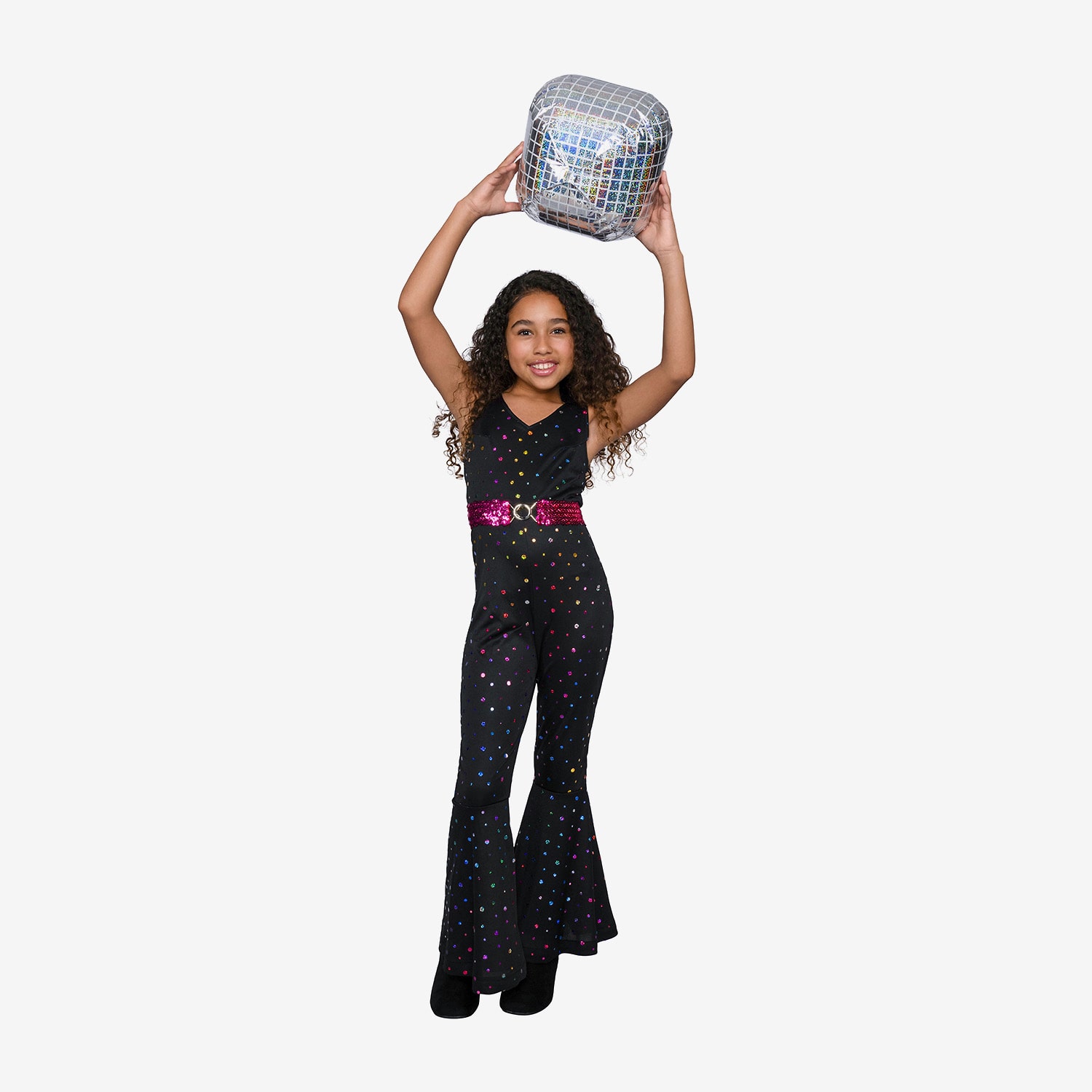 Little & Big Kid Girls Disco Doll Costume