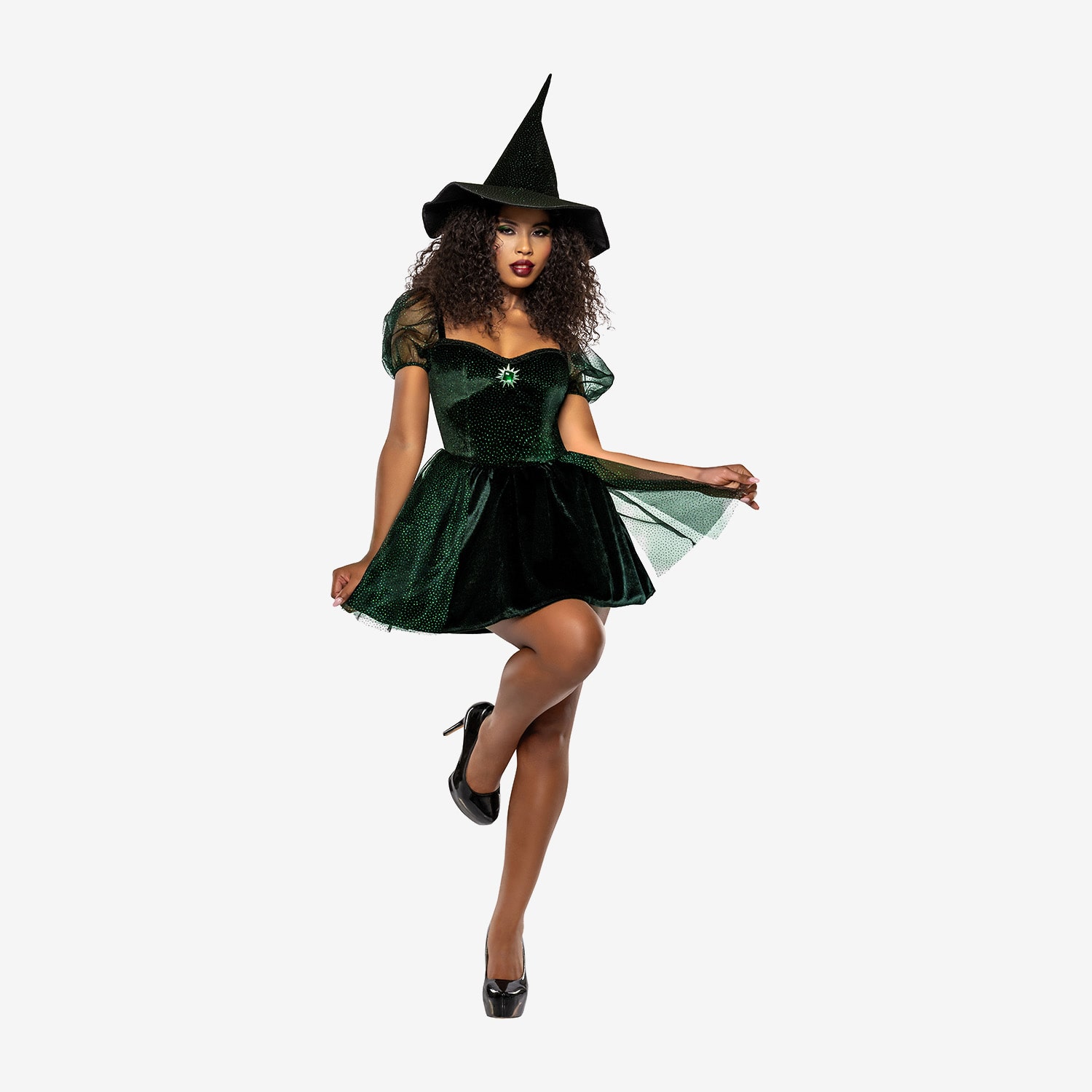 Womens Green Witch Costume