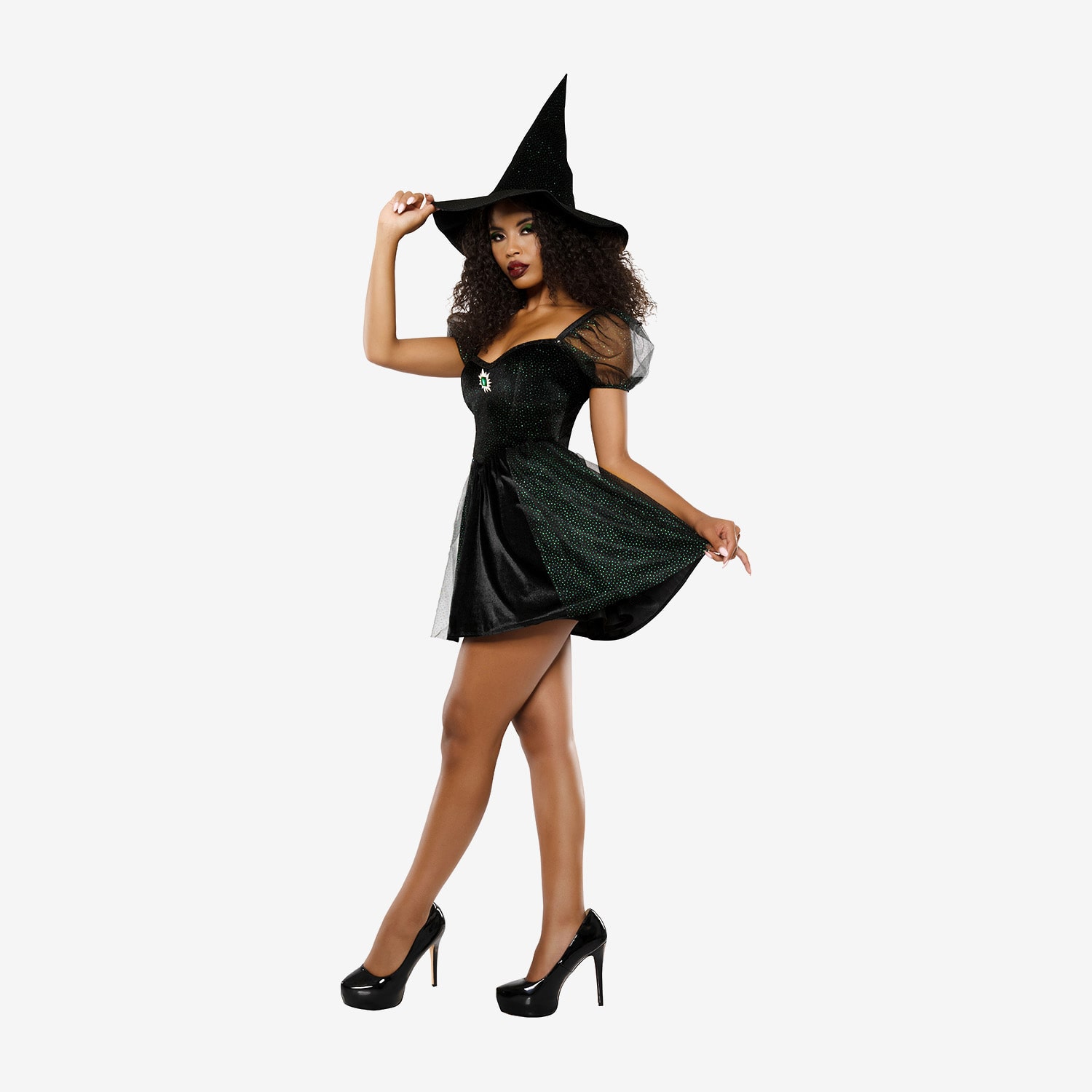 Womens Green Witch Costume