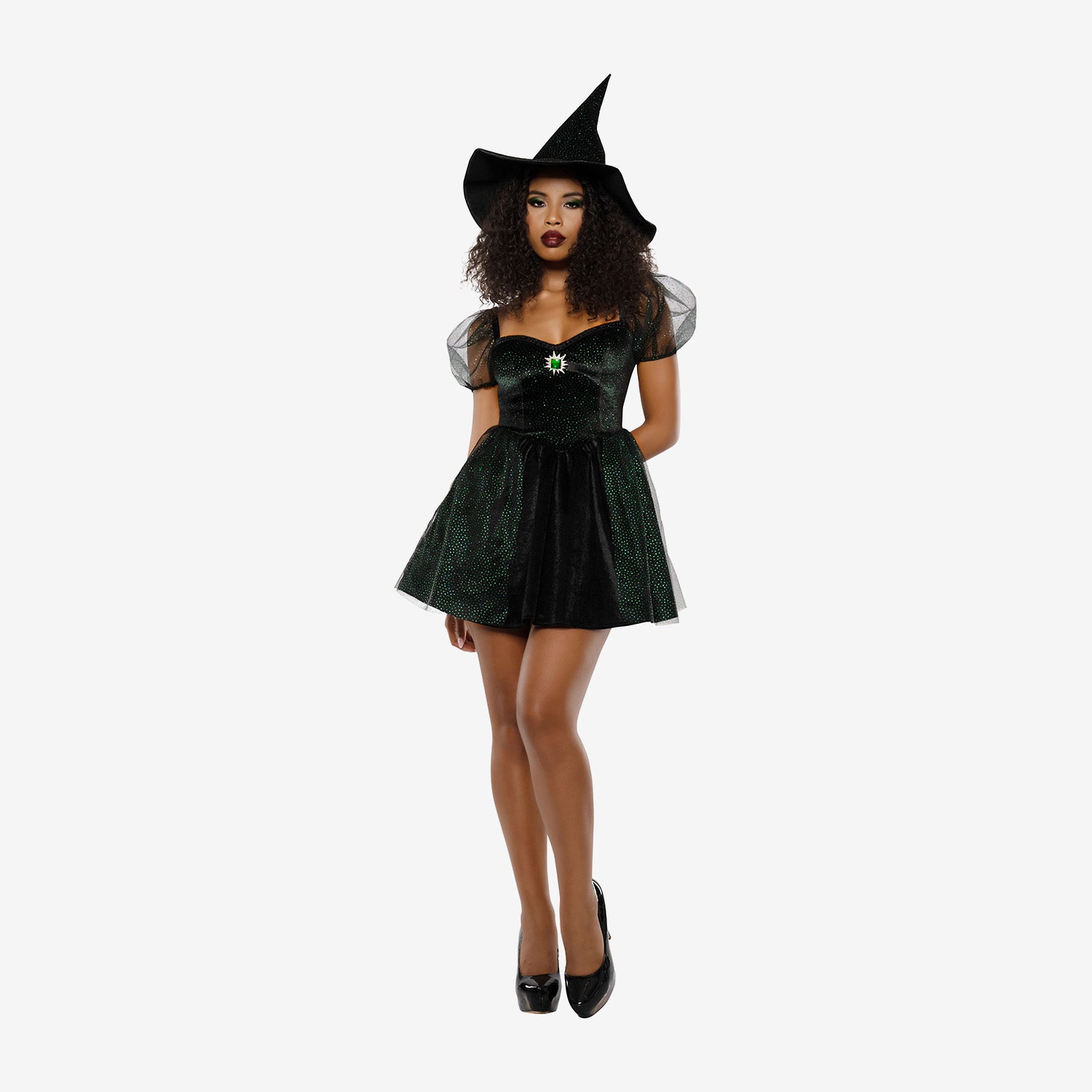 Womens Green Witch Costume