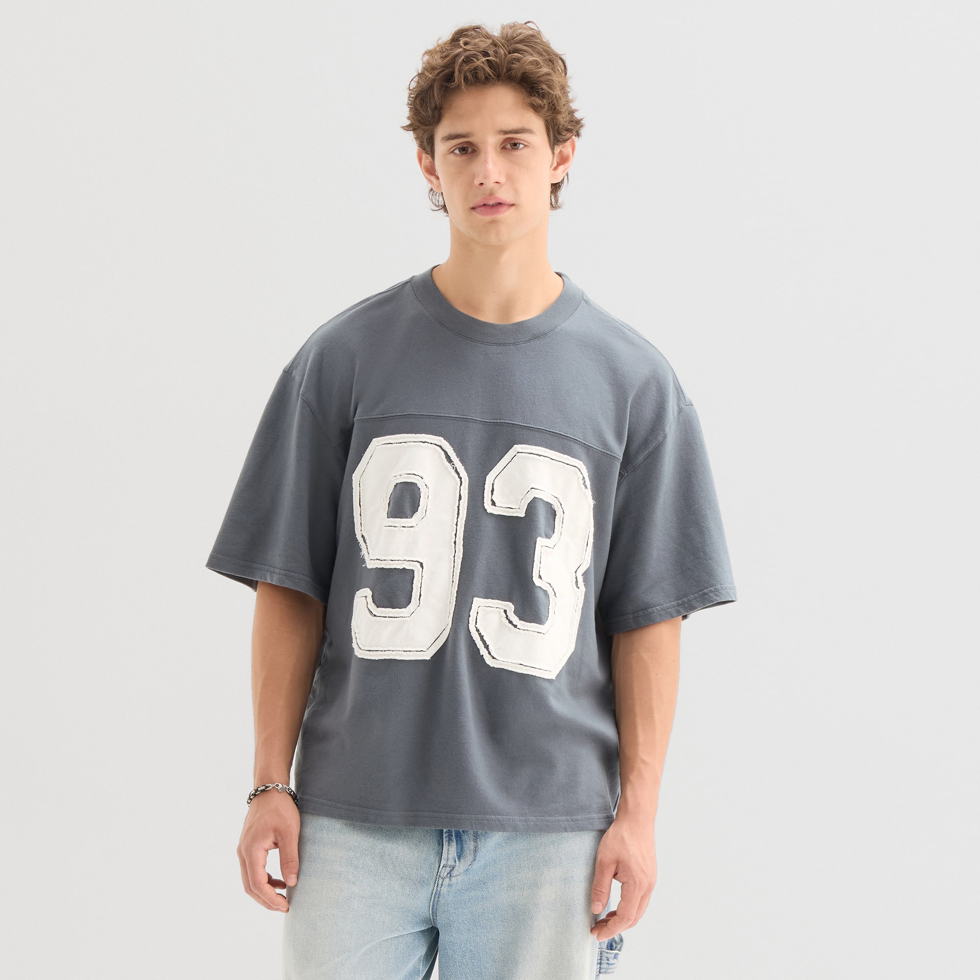 Arizona Mens Crew Neck Short Sleeve Boxy Fit Graphic T-Shirt