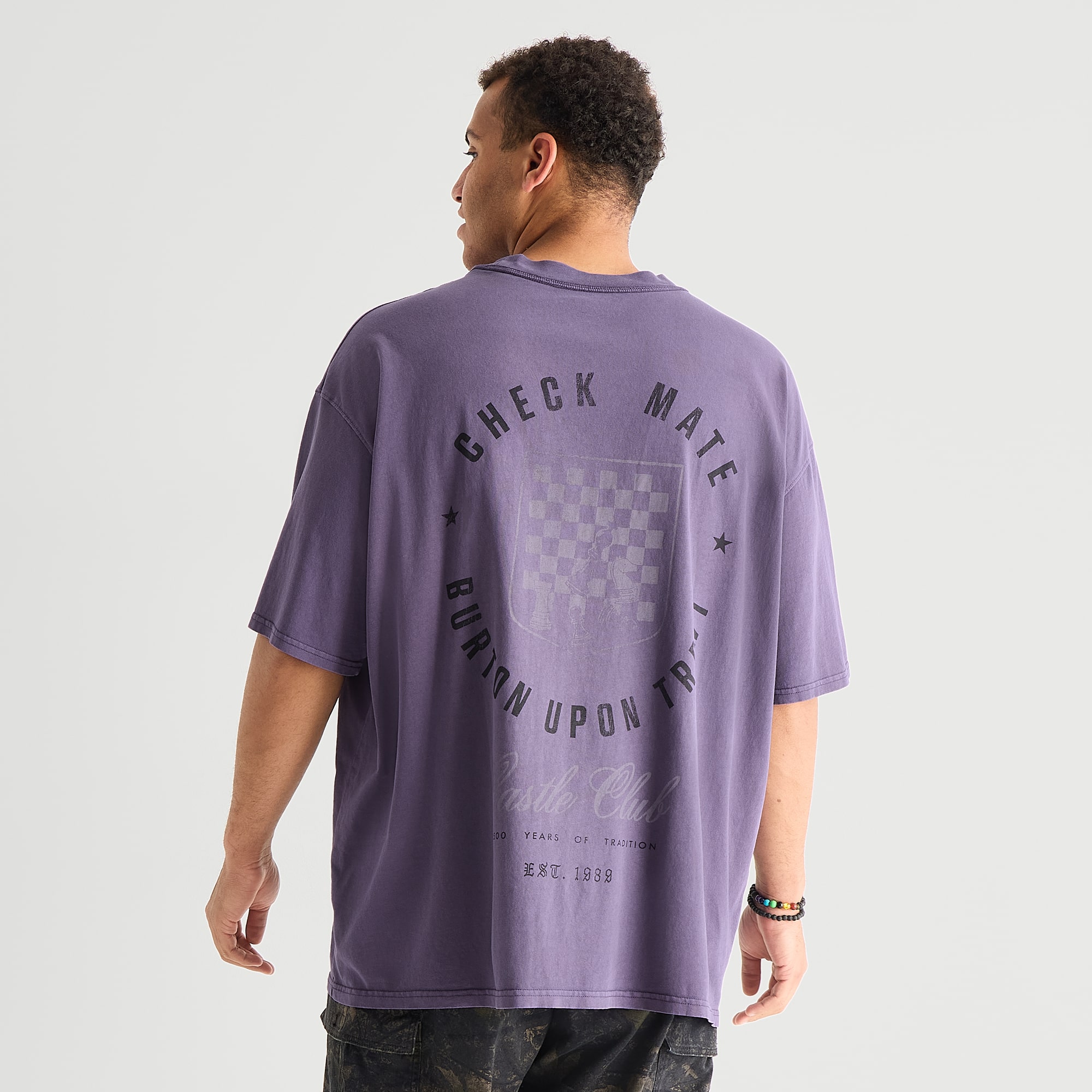 Arizona Mens Crew Neck Short Sleeve Boxy Fit Big and Tall Graphic T-Shirt